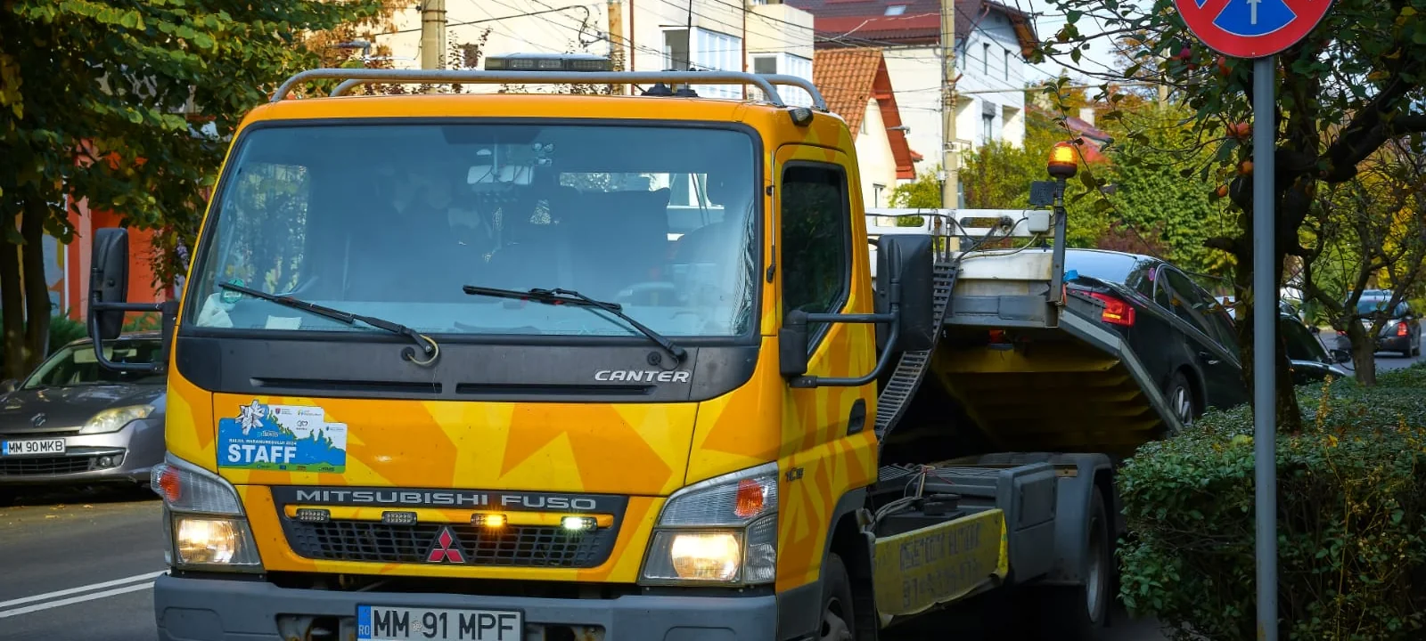 Tractări pe platformă Baia Mare